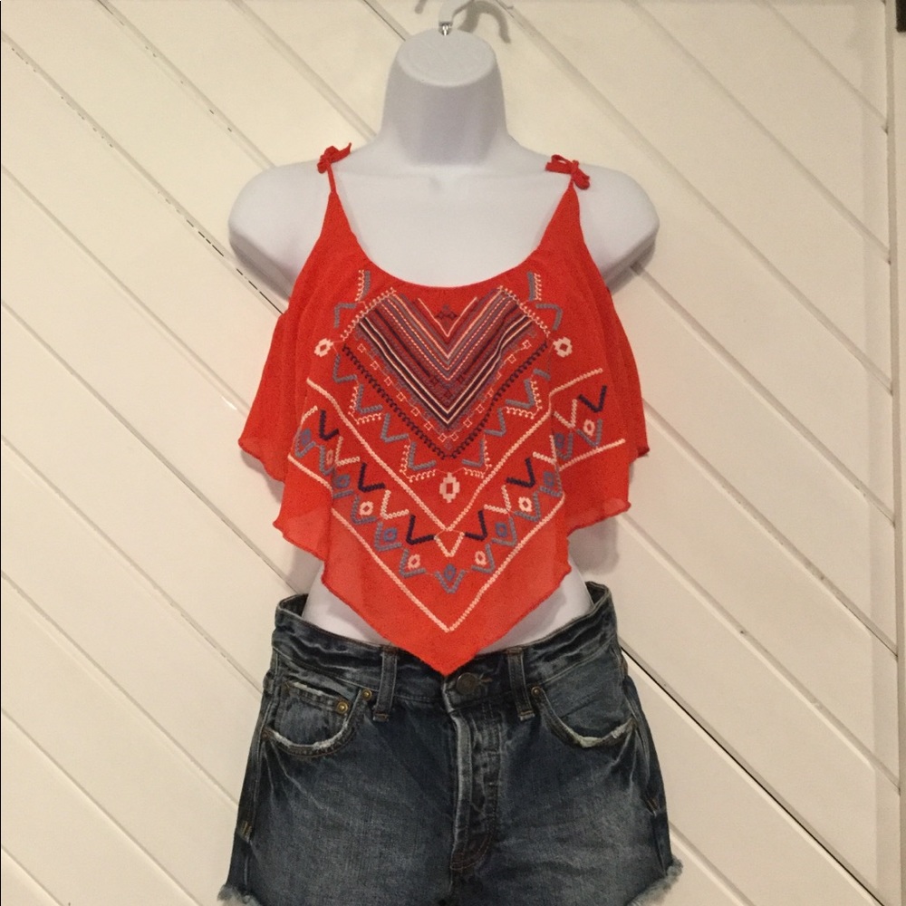 Society Girl handkerchief hem crop top size xs❤️❤️
